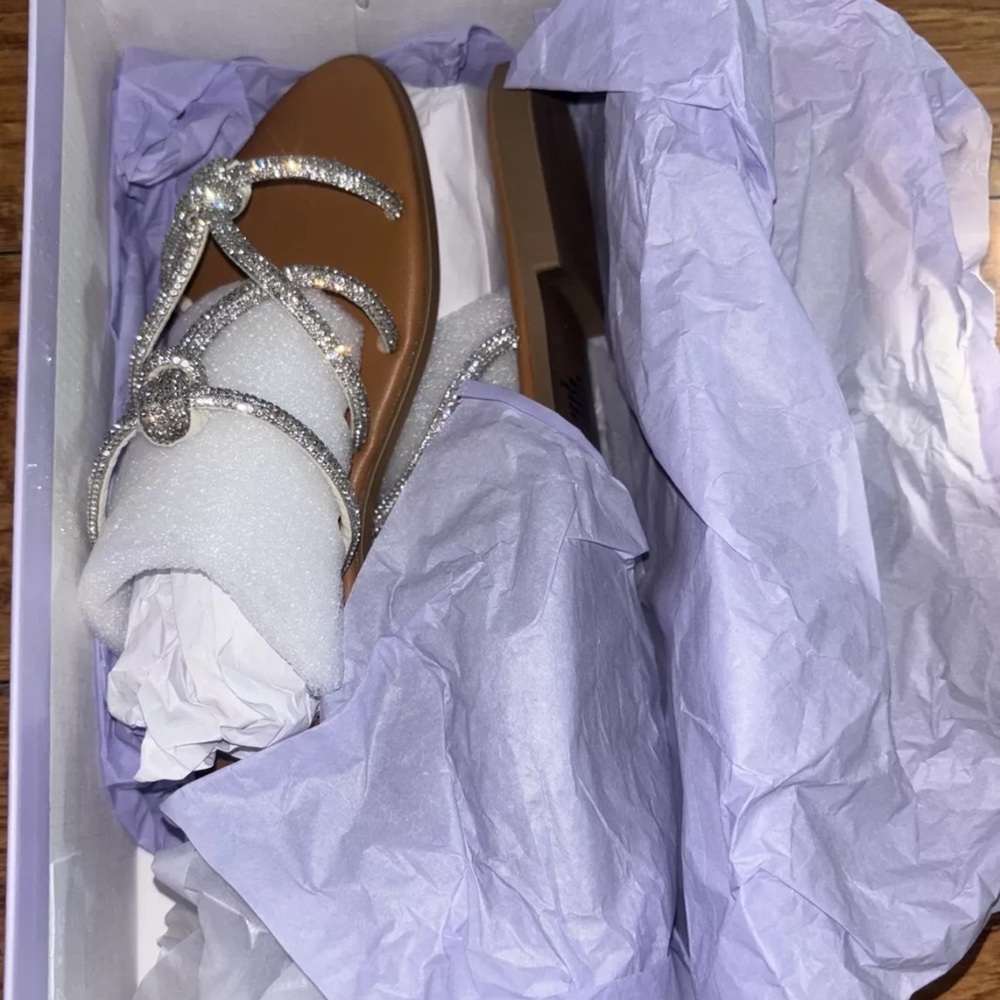 Madden Girl Silver Sparkling Sandle Twain Size 7.5 NEW - Picture 8 of 8